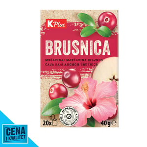 K Plus Čaj brusnica 40g