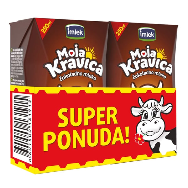 Imlek Moja Kravica čokoladno mleko 2x250ml TP