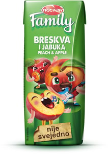 Nectar Voćni sok Family breskva jabuka 200ml