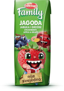 Nectar Voćni sok Family jagoda 200ml