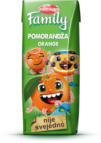 Nectar Voćni sok Family pomorandža 200ml