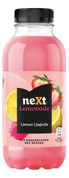 Next Voćni sok Lemonade limun i jagoda 400ml