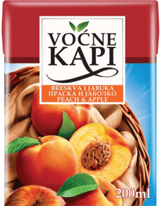 Nectar Sok Voćne kapi breskva jabuka 200ml