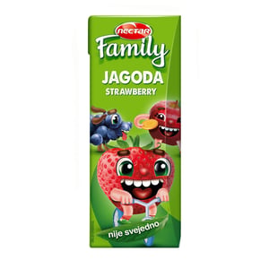 Nectar Voćni sok Life premium jagoda jabuka i grožđe 250ml
