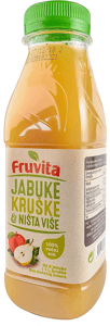 Fruvita Voćni sok kruške jabuke i ništa više 330ml