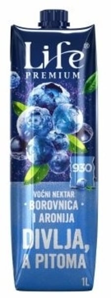Nectar Voćni sok Life borovnica 1l