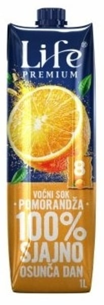 Nectar Voćni sok Life pomorandža 100% 1l