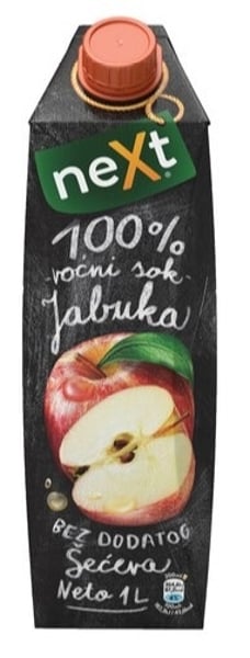 Next Voćni sok Premium jabuka 100% 1l