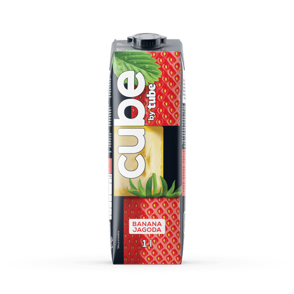 Tube Voćni sok Cube By banana jagoda 1l