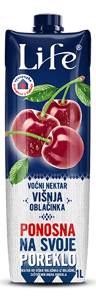 Nectar Voćni sok Life višnja 1l