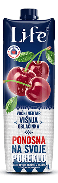 Nectar Voćni sok Life višnja 1l