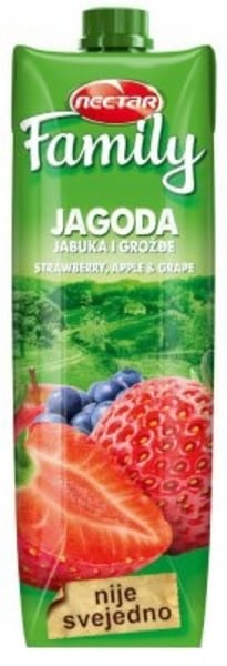 Nectar Voćni sok Family jagoda 1l