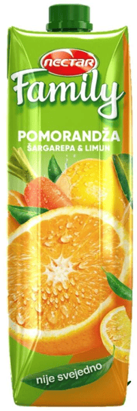 Nectar Voćni sok Family pomorandža šargarepa limun 1l