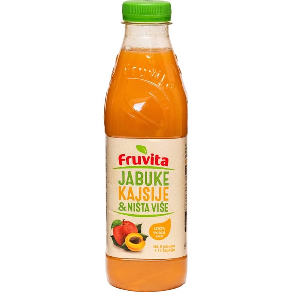 Fruvita Voćni sok 100% jabuke kajsije i ništa više 750ml