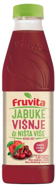 Fruvita Voćni sok jabuke višnje & ništa više 750ml