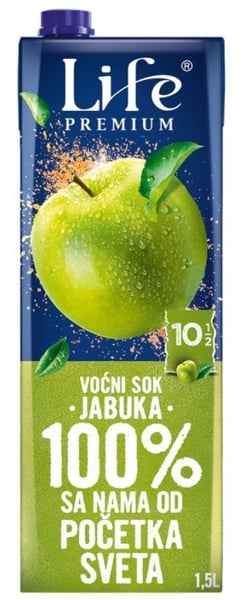 Nectar Voćni sok Life jabuka 100% 1.5l