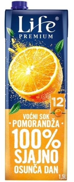 Nectar Voćni sok Life pomorandža 100% 1.5l