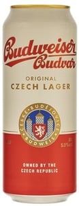 Budweiser Svetlo pivo limenka 0.5l