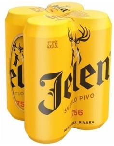 Jelen Svetlo pivo limenka 4x0.5l