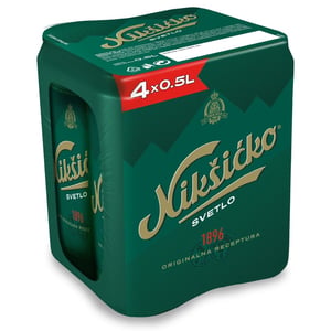 Niksicko Svetlo pivo limenka 4x0.5l