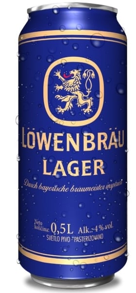 Lowenbrau Svetlo pivo limenka 0.5l