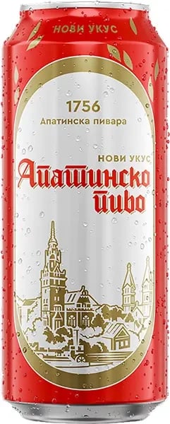 Apatinsko Svetlo pivo limenka 0.5l