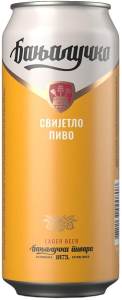 Banjalucko Svetlo pivo limenka 0.5l