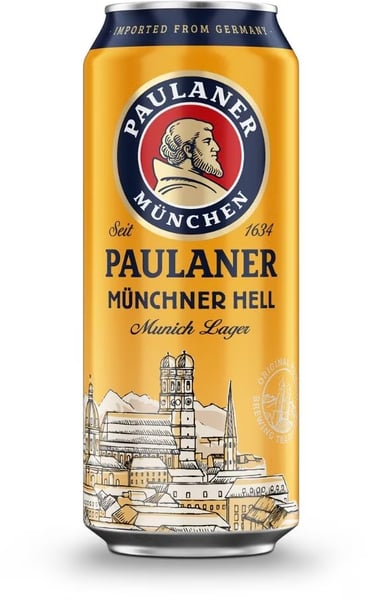 Paulaner Pivo svetlo minhensko limenka 0.5l
