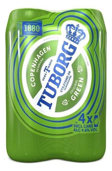 Tuborg Svetlo pivo limenka 3+1 gratis 0.5l