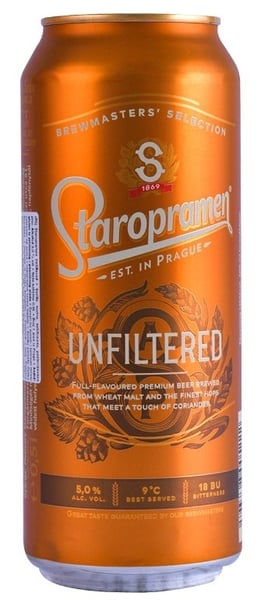 Staropramen Nefiltrirano pivo limenka 0.5l