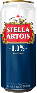 Stella Artois Bezalkoholno svetlo pivo limenka 0.0% 0.5l