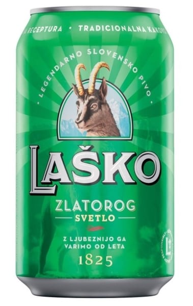 Lasko Svetlo pivo limenka 0.33l