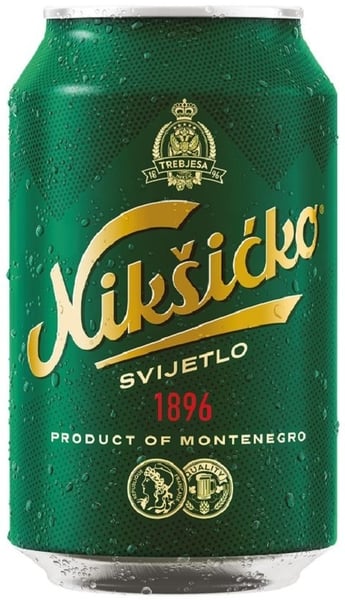 Niksicko Svetlo pivo limenka 0.33l