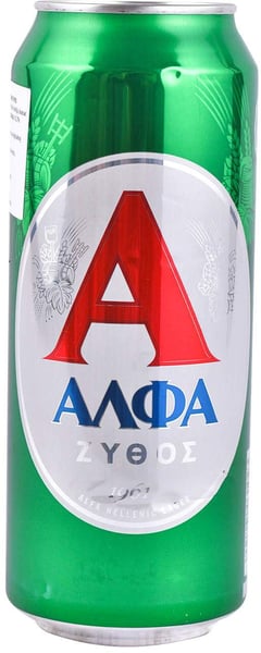 Alfa Svetlo pivo limenka 0.5l