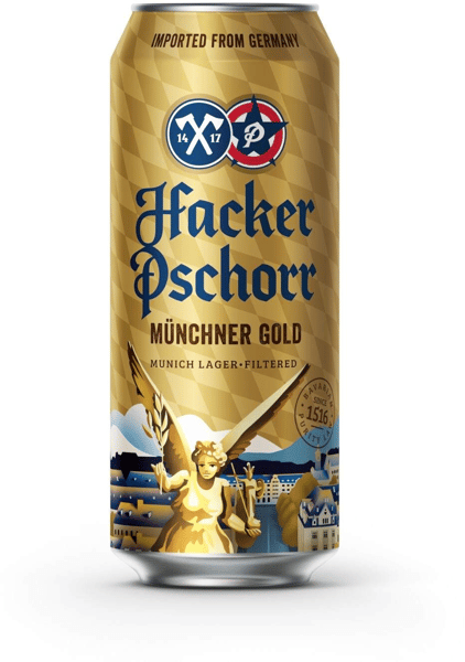 Hacker Pschorr Pivo limenka zlatno 0.5l