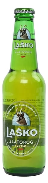 Lasko Zlatorog Svetlo pivo flaša 0.33l