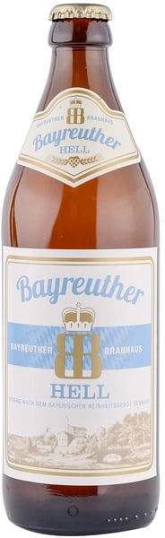Bayreuther Svetlo pivo flaša Hell 0.5l