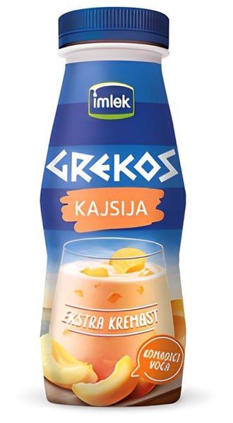 Imlek Vocni jogurt Grekos kajsija 250g