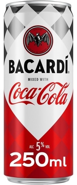 Bacardi Koktel Coca-Cola & 5% 250ml