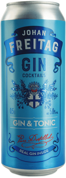 Johan Freitag Koktel JOHAN FREITAG Gin&Tonic 5% 500ml