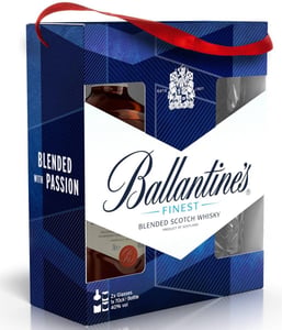 Ballantines Viski 0,7l + 2 čaše
