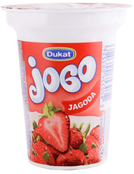 Dukat Vocni jogurt Jogo jagoda 150g