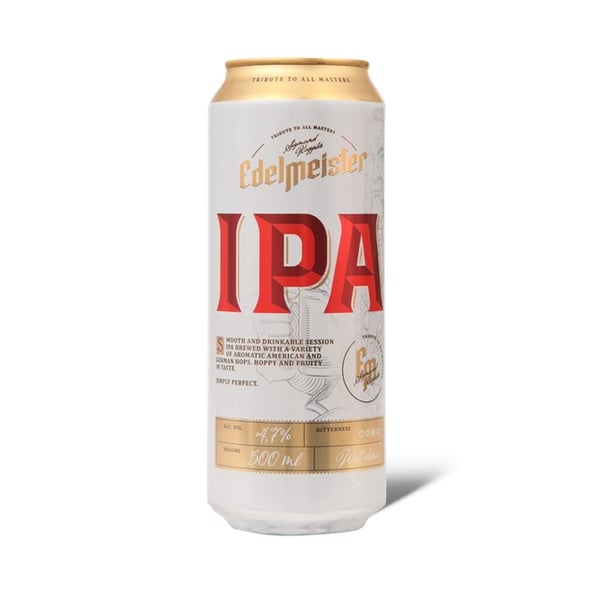 Edelmeister Pivo svetlo IPA limenka 0.5l