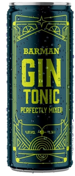 Barman Džin tonik 330ml