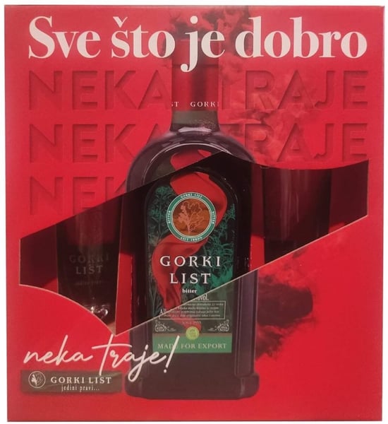 Gorki List Liker 0.7l + 2 čaše