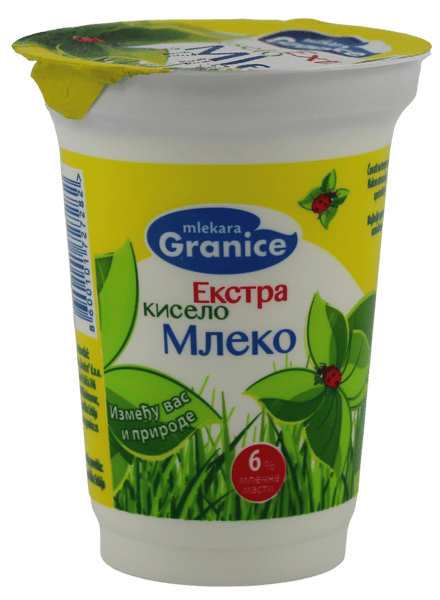 Mlekara Granice Extra kiselo mleko 6%mm 180g