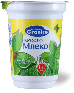 Mlekara Granice Kiselo mleko 3,2%mm 400g