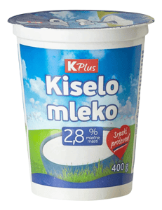 K Plus Kiselo mleko 2,8%mm 400g