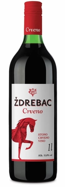 Vinarija Coka Crno vino Ždrebac 1l