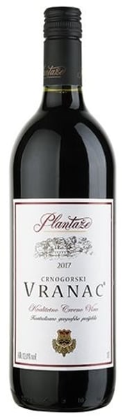 Plantaze Crno vino Vranac 1l